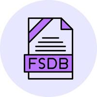 FSDB Filled Circle Fill Style Icon vector