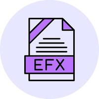 EFX Filled Circle Fill Style Icon vector