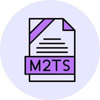 M2TS Filled Circle Fill Style Icon vector