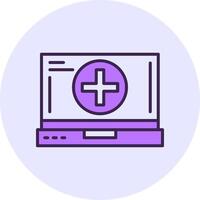 Add Filled Circle Fill Style Icon vector