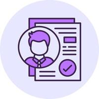 Acceptance Filled Circle Fill Style Icon vector