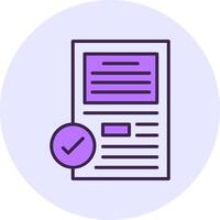 Test Filled Circle Fill Style Icon vector