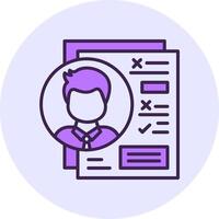 Evaluation Filled Circle Fill Style Icon vector