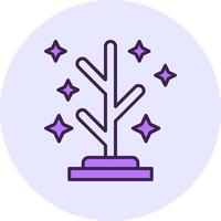 Coat rack Filled Circle Fill Style Icon vector