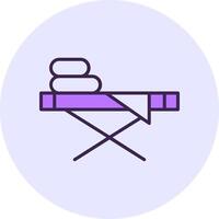 Ironing board Filled Circle Fill Style Icon vector