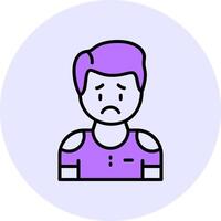 Disconcertment Filled Circle Fill Icon Style vector