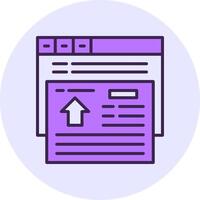 Redirect Filled Circle Fill Icon Style vector