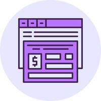 Conversion tracking Filled Circle Fill Icon Style vector