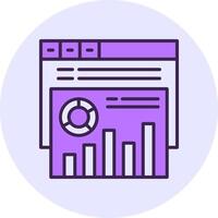 Click fraud Filled Circle Fill Icon Style vector