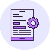 Mobile optimization Filled Circle Fill Icon Style vector