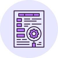 Keyword optimization Filled Circle Fill Icon Style vector