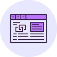 Link building Filled Circle Fill Icon Style vector