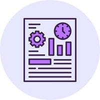 Event tracking Filled Circle Fill Icon Style vector