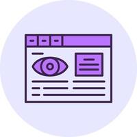 Session duration Filled Circle Fill Icon Style vector