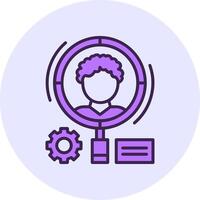 Demographics Filled Circle Fill Icon Style vector