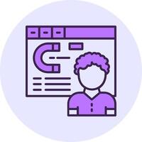 Click map Filled Circle Fill Icon Style vector