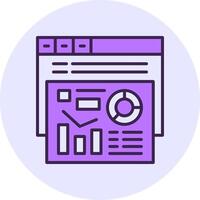 Metrics Filled Circle Fill Icon Style vector