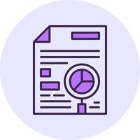 SEO audit Filled Circle Fill Icon Style vector