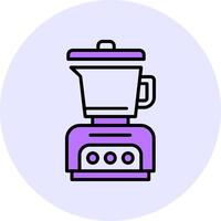 Mixer blender Filled Circle Fill Style Icon vector