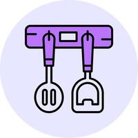 Rack Filled Circle Fill Style Icon vector