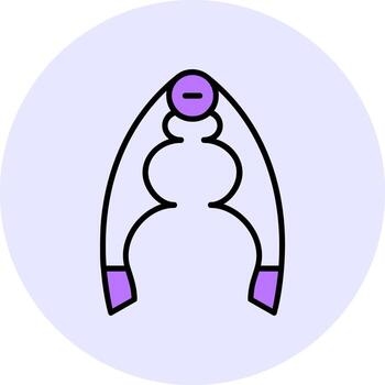 Nutcracker Filled Circle Fill Style Icon vector