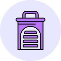 Slicer Filled Circle Fill Style Icon vector