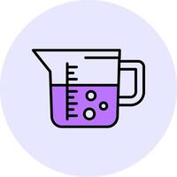Measuring jug Filled Circle Fill Style Icon vector
