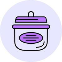 Cooking pots Filled Circle Fill Style Icon vector