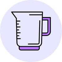 Pitcher Filled Circle Fill Style Icon vector