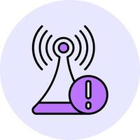 Connection lost Filled Circle Fill Style Icon vector