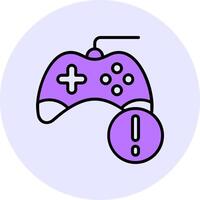 Game Filled Circle Fill Style Icon vector