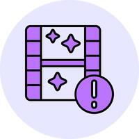Camera roll Filled Circle Fill Style Icon vector