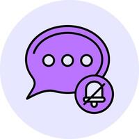 Silent mode Filled Circle Fill Style Icon vector