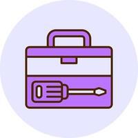Toolbox Filled Circle Fill Style Icon vector