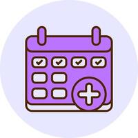 Sick Leave Filled Circle Fill Style Icon vector