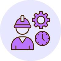 Fair Labor Practices Filled Circle Fill Style Icon vector