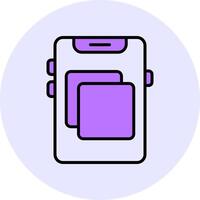 Screen mirroring Filled Circle Fill Style Icon vector
