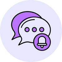 Silent mode Filled Circle Fill Style Icon vector