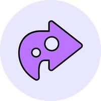 Share Filled Circle Fill Style Icon vector