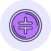 Theta Network Filled Circle Fill Style Icon vector