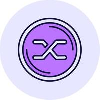 Synthetix Filled Circle Fill Style Icon vector