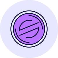 Stellar Filled Circle Fill Style Icon vector