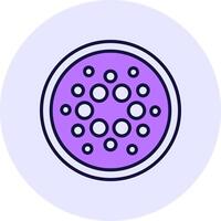 Cardano Filled Circle Fill Style Icon vector
