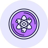 Cosmos Filled Circle Fill Style Icon vector