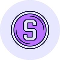 Sandbox Filled Circle Fill Style Icon vector