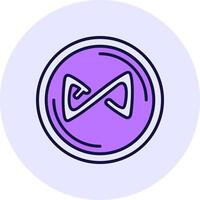Axie Infinity Filled Circle Fill Style Icon vector