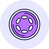 Polkadot Filled Circle Fill Style Icon vector