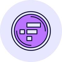 FTX Token Filled Circle Fill Style Icon vector