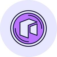 NEO Filled Circle Fill Style Icon vector
