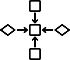 Diagram Line Icon Design Element vector